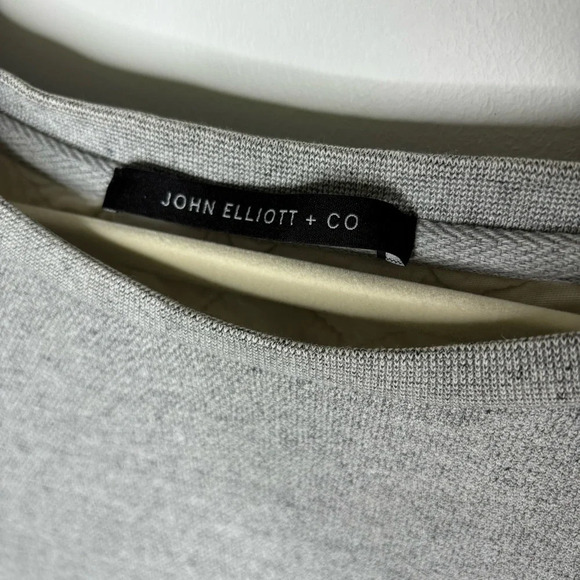 John Elliott Villain Crewneck Sweatshirt Gray Size 4 Unisex - Picture 6 of 14